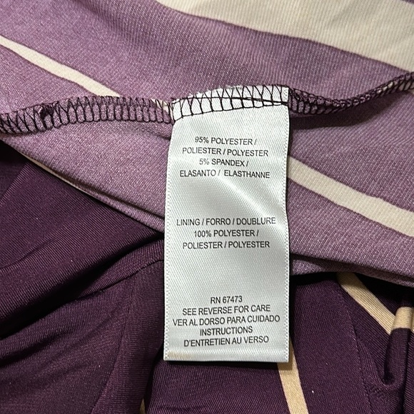 Taylor Dress Printed Asymmetrical-Hem‎ Long-Sleeve, Women's Size 4 Petite - Picture 10 of 11